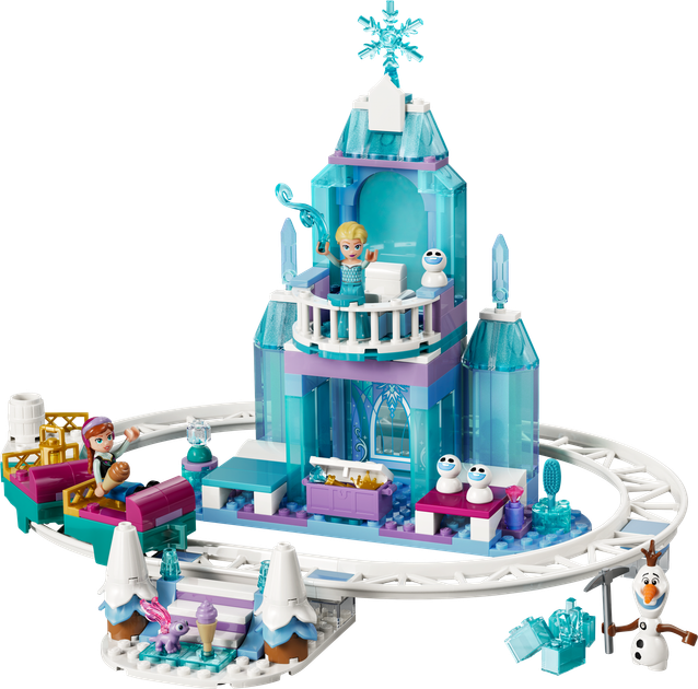 Zestaw klocków LEGO Disney Princess Lodowy zamek Elzy i śnieżna przejażdżka 216 elementów (43281) - obraz 2