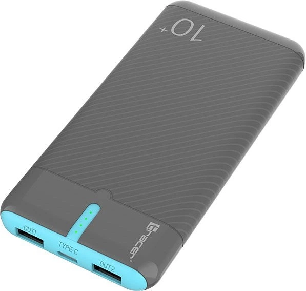 Powerbank Tracer EnerGo 10000 mAh 10W Gray/Blue (TRABAT47514) - obraz 5