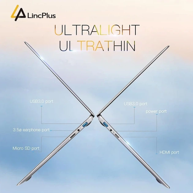 Ноутбук 13.3" LincPlus P1 Intel Celeron N3350 RAM 4GB eMMC 64GB Win11 (UKR) - изображение 6