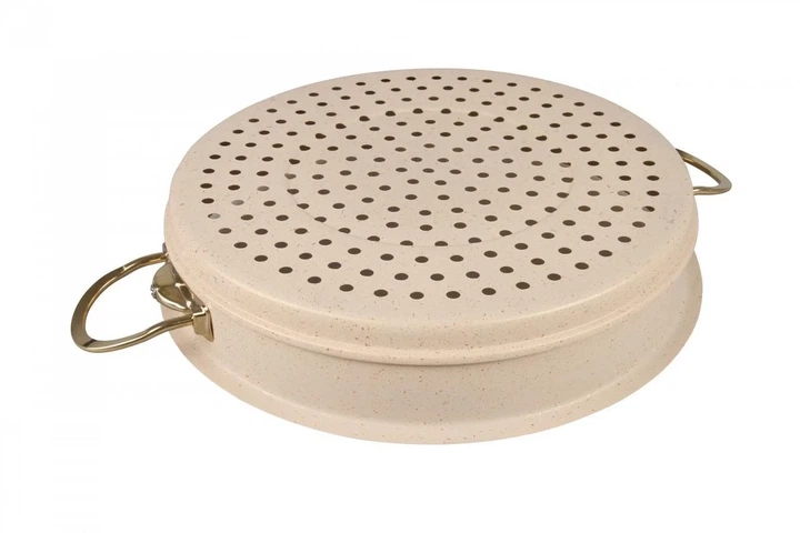 Мантоварка-пароварка с антипригарным покрытием O.M.S. Collection 6091 C-30 см 6,4 л Ivory - изображение 3
