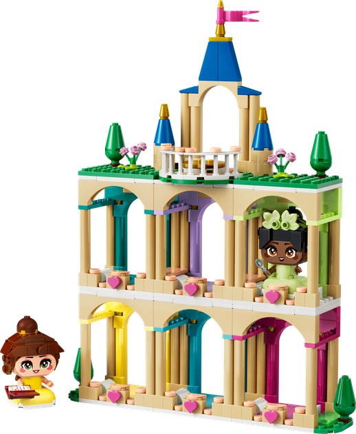 Zestaw klocków LEGO Disney Princess Mała Bella i Tiana z zamkiem 358 elementów (43291) - obraz 2