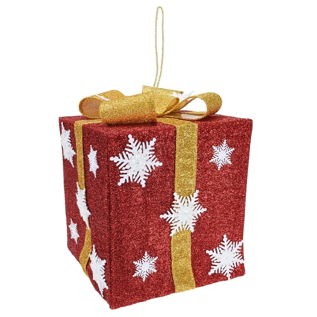 Lampka ogrodowa Vilde 839404 prezent świecący 14 LED 46 cm Czerwony (8720573361781) - obraz 2