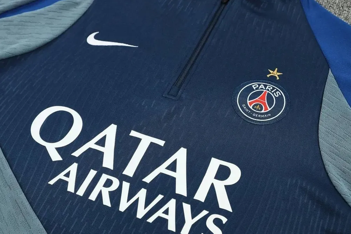 Тренировочный спортивный костюм PSG (Paris Saint-Germain) синий — олимпийка + штаны, детский, футбольный, сезон 2025/2026 (р. 18 рост 155-165 см.) - изображение 4