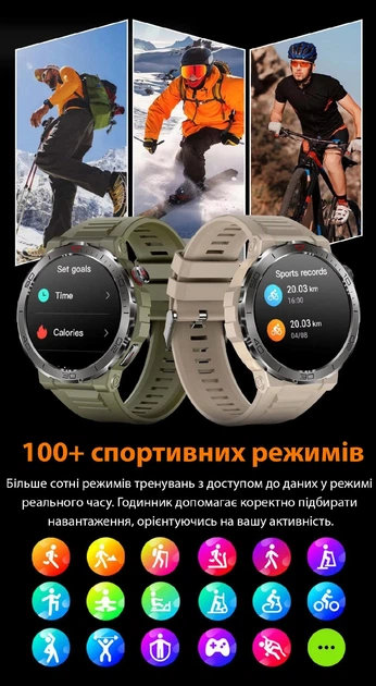 Смарт годинник VALDUS VD39 PRO, зелений - изображение 2
