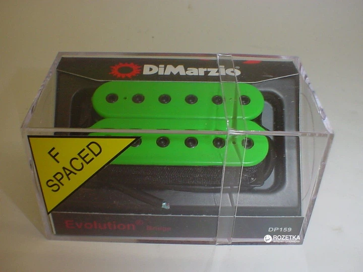 Звукосниматель DiMarzio DP159FGN Evolution Bridge F-Spaced Green - изображение 2
