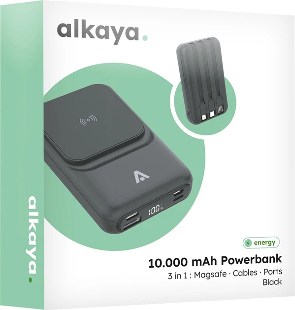 УМБ alkaya Thor MagSafe 10000 mAh 15W Black (PB-40003) - зображення 5