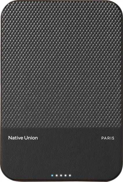 УМБ Native Union (Re)Classic Power Bank Magnetic 10000 mAh 15W Black (PB-10KMS-BLK) - зображення 1