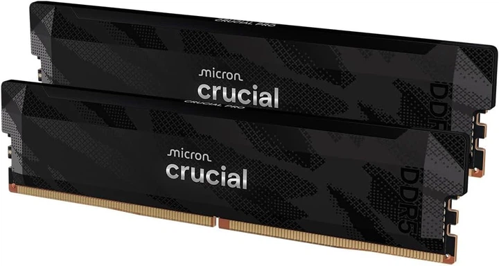 Pamięć RAM Crucial DDR5-6400 32768MB PC5-51200 (Kit of 2x16384) Pro Overclocking Black (649528947604) - obraz 2