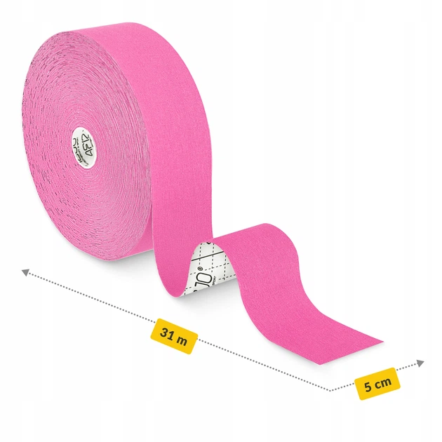 Стрічка кінезіологічна (кінезіо тейп) 4FIZJO 5 см x 31 м Pink (P-5905973405553) - зображення 6