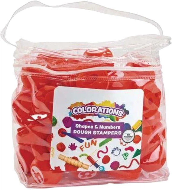 Zestaw stempli Colorations Stemple kształty i cyfry 26 szt. (191487002417) - obraz 2