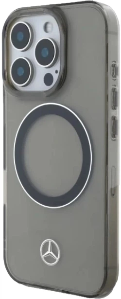 Etui plecki Mercedes Benz Silver Ring na Apple iPhone 16 Pro z MagSafe Czarne (3666339325947) - obraz 4
