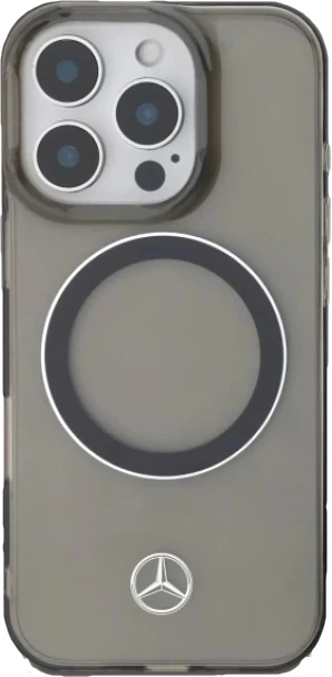 Etui plecki Mercedes Benz Silver Ring na Apple iPhone 16 Pro Max z MagSafe Czarne (3666339325954) - obraz 5