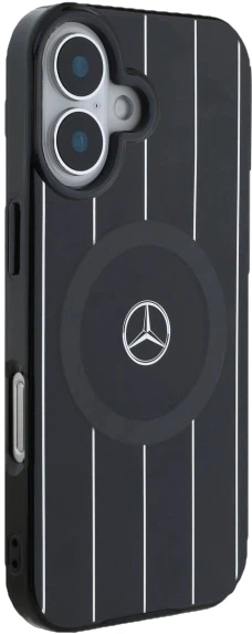 Etui plecki Mercedes Benz Double Layer Crossed Lines na Apple iPhone 16 z MagSafe Czarne (3666339326647) - obraz 6