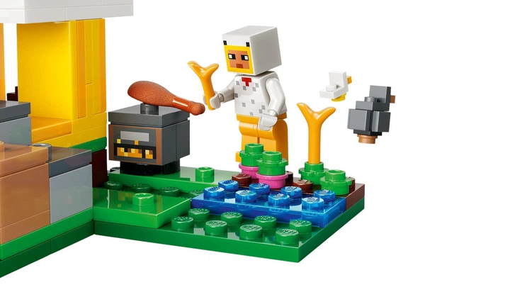Zestaw klocków LEGO Minecraft Farma kurczaków 233 elementy (21585) - obraz 6