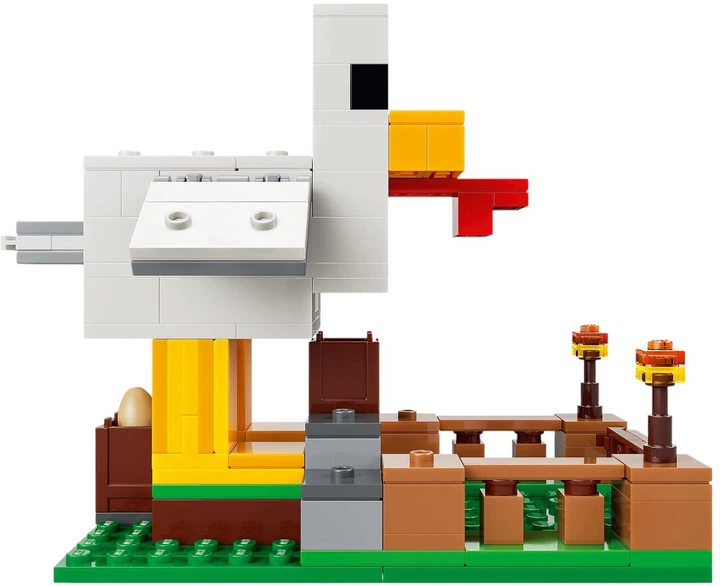 Zestaw klocków LEGO Minecraft Farma kurczaków 233 elementy (21585) - obraz 7