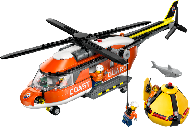 Zestaw klocków LEGO CITY Helikopter straży przybrzeżnej 551 elementów (60503) - obraz 2