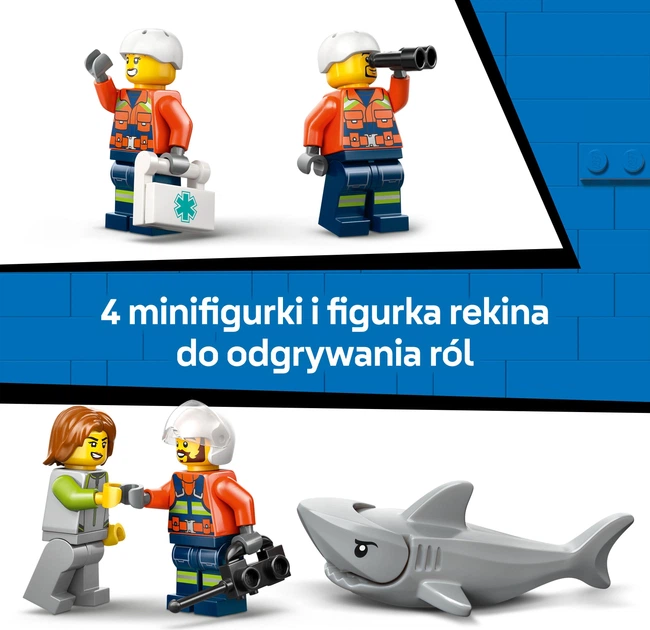 Zestaw klocków LEGO CITY Helikopter straży przybrzeżnej 551 elementów (60503) - obraz 7