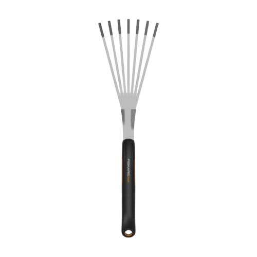 Грабли ручные Fiskars Xact 1027044 для уборки листьев, нержавеющая сталь - Фото 1 Грабли ручные Fiskars Xact 1027044 для уборки листьев, нержавеющая сталь - изображение 1