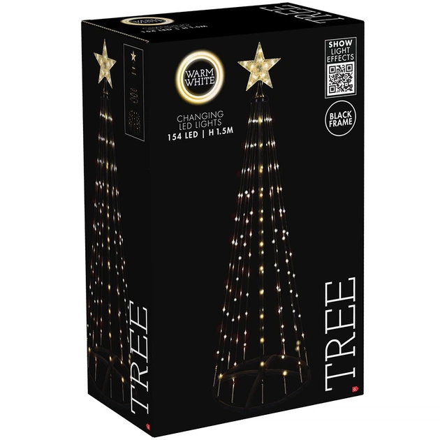 Świecąca figurka Home Styling Collection 839540 Choinka 154 LED 150 cm (8721037666411) - obraz 2