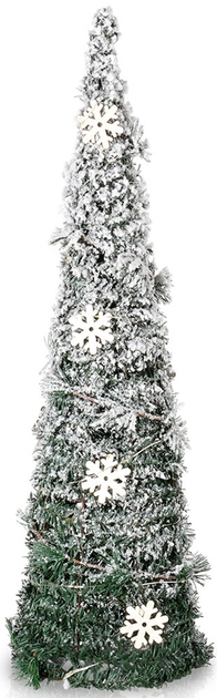 Świecąca figurka Home Styling Collection 839504 Choinka 30 LED 60 cm Zielona (8721037067256) - obraz 1