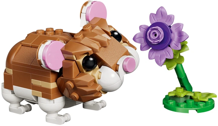 Zestaw klocków LEGO Creator Uroczy chomik z kwiatkiem 166 elementów (31376) - obraz 3
