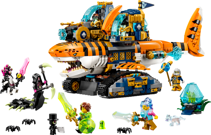 Zestaw klocków LEGO DREAMZZZ Rekinoczołg tygrysi 1548 elementów (71515) - obraz 2