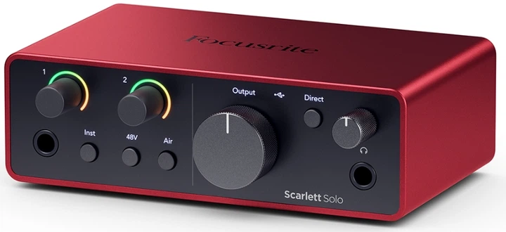 Аудиоинтерфейс Focusrite Scarlett Solo (4Gen) – фото, отзывы