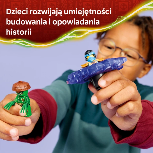 Zestaw klocków LEGO Ninjago Nya kontra zmutowany potwór na spinnerze 49 elementów (71849) - obraz 6