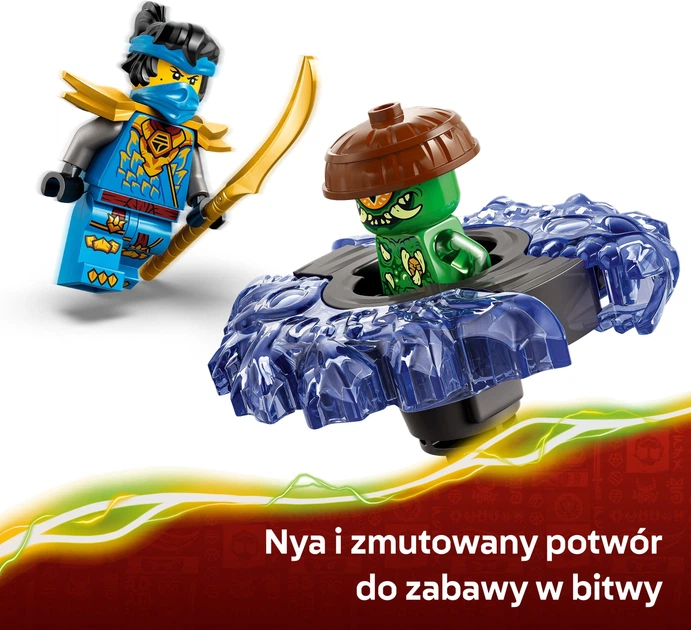Zestaw klocków LEGO Ninjago Nya kontra zmutowany potwór na spinnerze 49 elementów (71849) - obraz 7