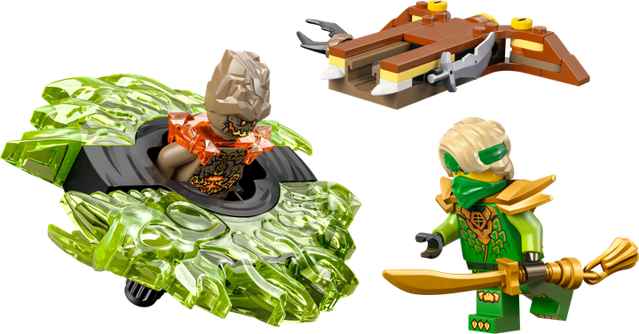 Zestaw klocków LEGO Ninjago Lloyd kontra ziemny potwór na spinnerze 52 elementy (71850) - obraz 2