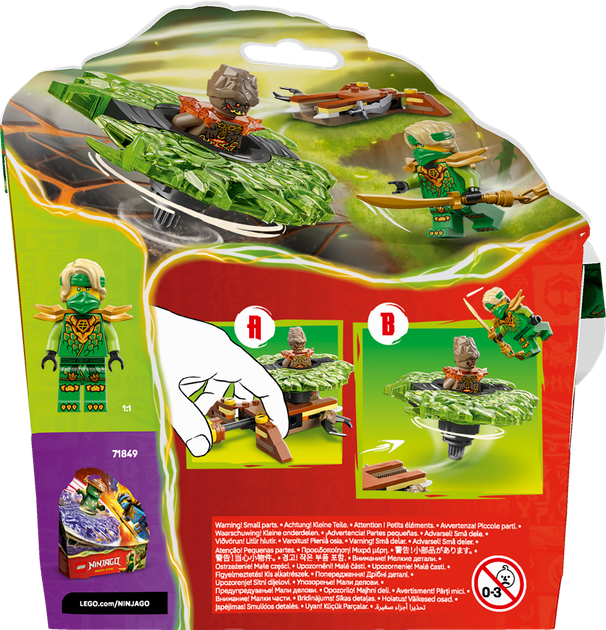 Zestaw klocków LEGO Ninjago Lloyd kontra ziemny potwór na spinnerze 52 elementy (71850) - obraz 9