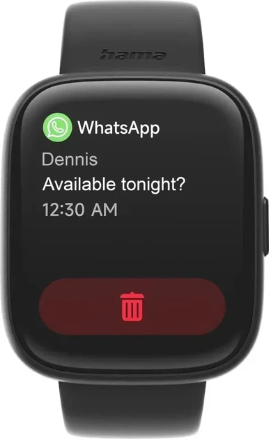 Смарт-годинник Hama Smartwatch 4000 Black (4047443543394) - зображення 3