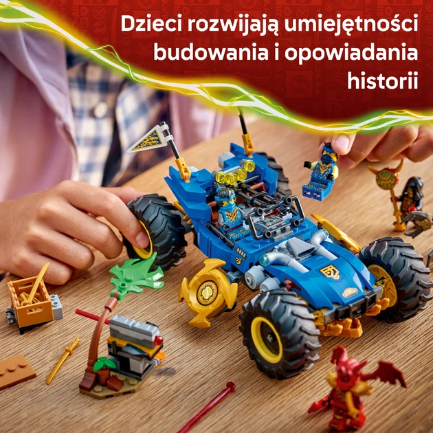 Zestaw klocków LEGO Ninjago Wielofunkcyjny samochód Jaya 387 elementów (71856) - obraz 5