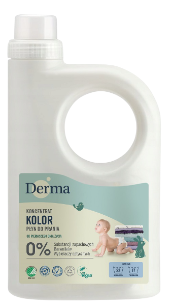 Żel Derma Baby do prania kolorowych ubrań 945 ml (5709954038903) - obraz 1