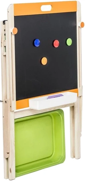 Tablica do rysowania Small Foot Drewniana kredowa i magnetyczna 7 elementów (4020972104366) - obraz 3