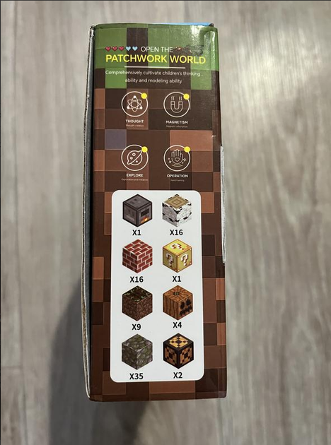 Minecraft магнитный конструктор Magnetic Block 35 деталей кубики конструкторы для взрослых и детей майнкрафт - Фото 7 Minecraft магнитный конструктор Magnetic Block 35 деталей кубики конструкторы для взрослых и детей майнкрафт - изображение 7
