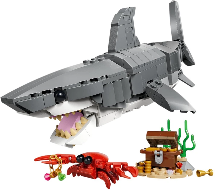 Zestaw klocków LEGO Creator Groźny rekin i skrzynia ze skarbem 379 elementów (31381) - obraz 2
