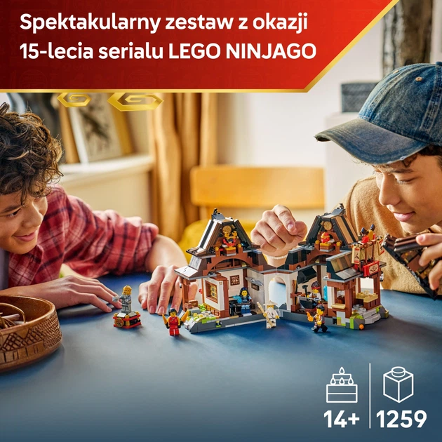 Zestaw klocków LEGO Ninjago Kuźnia Cztery Bronie — 15-lecie 1259 elementów (71858) - obraz 3