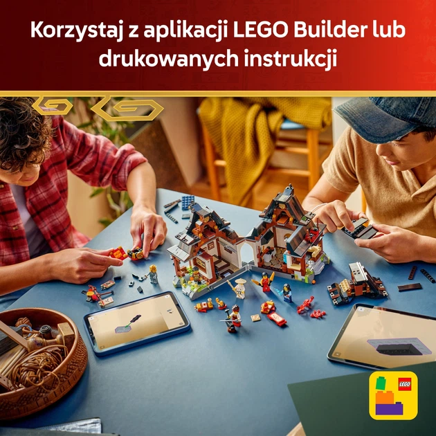 Zestaw klocków LEGO Ninjago Kuźnia Cztery Bronie — 15-lecie 1259 elementów (71858) - obraz 8