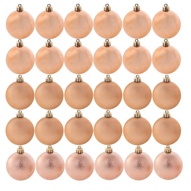 Komplet bombek na choinkę Kadax Pons 6 cm 30 szt Miedziany K11239 (5906638309308) - obraz 2