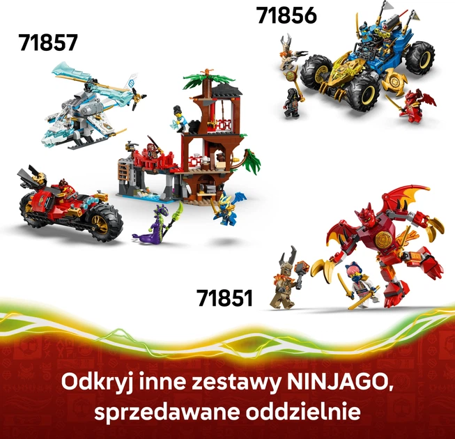 Zestaw klocków LEGO Ninjago Smok życia 1050 elementów (71859) - obraz 8