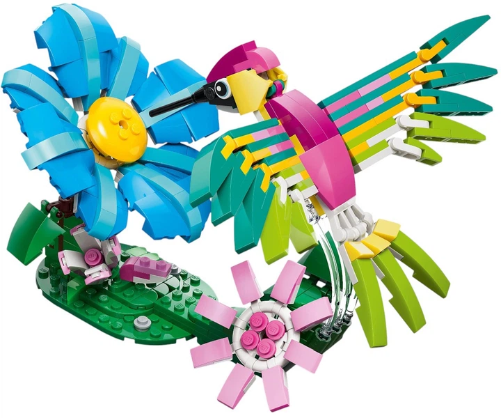 Zestaw klocków LEGO Creator Dzikie zwierzęta: kolorowy koliber 312 elementów (31384) - obraz 8