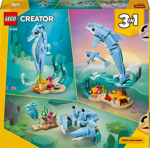 Zestaw klocków LEGO Creator Zwierzęta morskie: piękny delfin 542 elementy (31385) - obraz 10