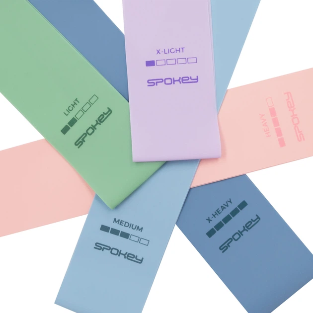 Zestaw gum fitness Spokey ARTIO SET 943648 do ćwiczeń 5 szt (5905339436481) - obraz 5