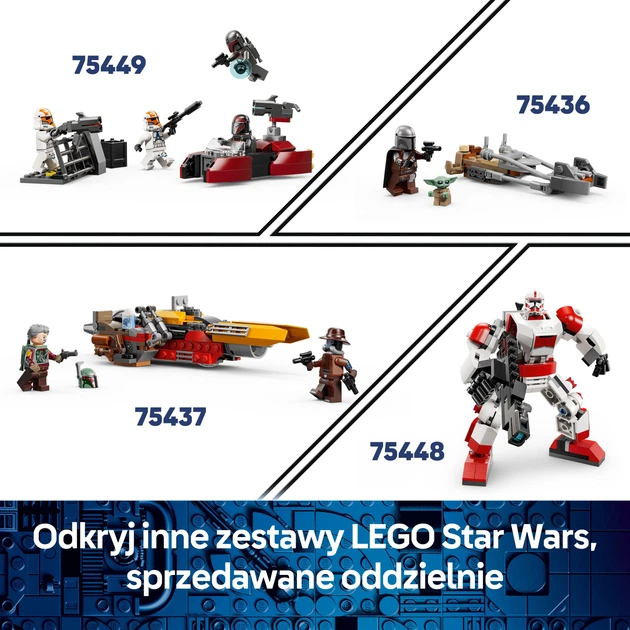 Zestaw klocków LEGO Star Wars Dom Grogu 107 elementów (75443) - obraz 8