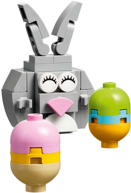 Zestaw klocków LEGO Iconic Poszukiwanie pisanek z zajączkiem i kurczaczkiem 140 elementów (40808) - obraz 4