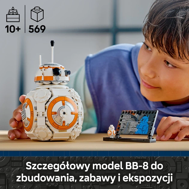 Конструктор LEGO Star Wars Дроїд-астромеханік BB-8 569 елементів (75452) - зображення 3