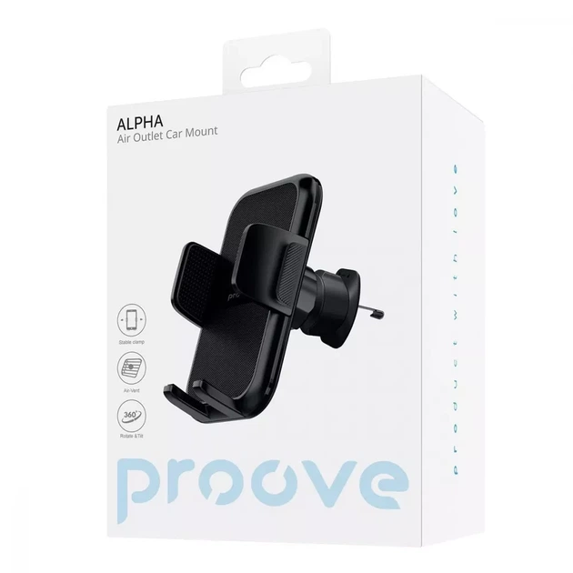 Автомобильный держатель Proove Alpha Air Outlet Car Mount - Фото 6 Автомобильный держатель Proove Alpha Air Outlet Car Mount - изображение 6