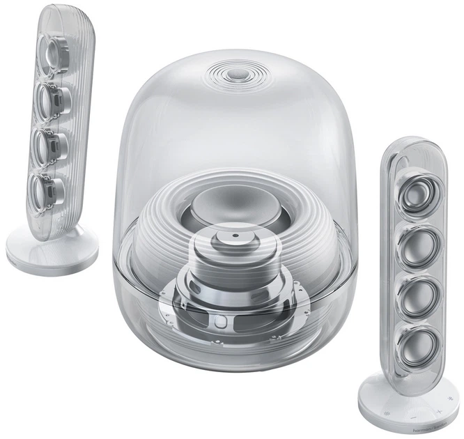 Акустична SOUNDSTICKS harman/kardon 可動品 система White 5 SoundSticks Harman/Kardon スピーカー・ウーファー