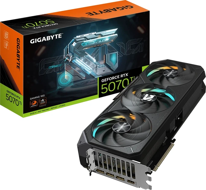Відеокарта Gigabyte PCI-Ex GeForce RTX 5070 Ti Gaming 16GB GDDR7 (256bit) (2452/28000) (HDMI, 3 x DisplayPort) (GV-N507TGAMING-16GD) - зображення 10